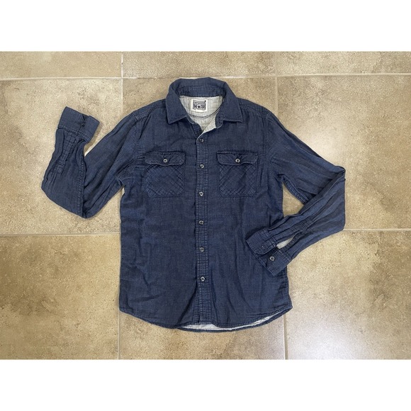 Converse Other - Converse One Star Men's Sz S Small Navy Blue Long Sleeve 100% Cotton